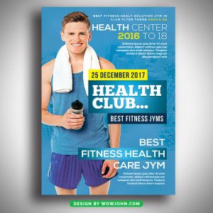 Fitness Training Free Psd Flyer Template Design