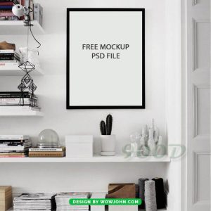 Office Wall Photo Frame Mockup Psd Download