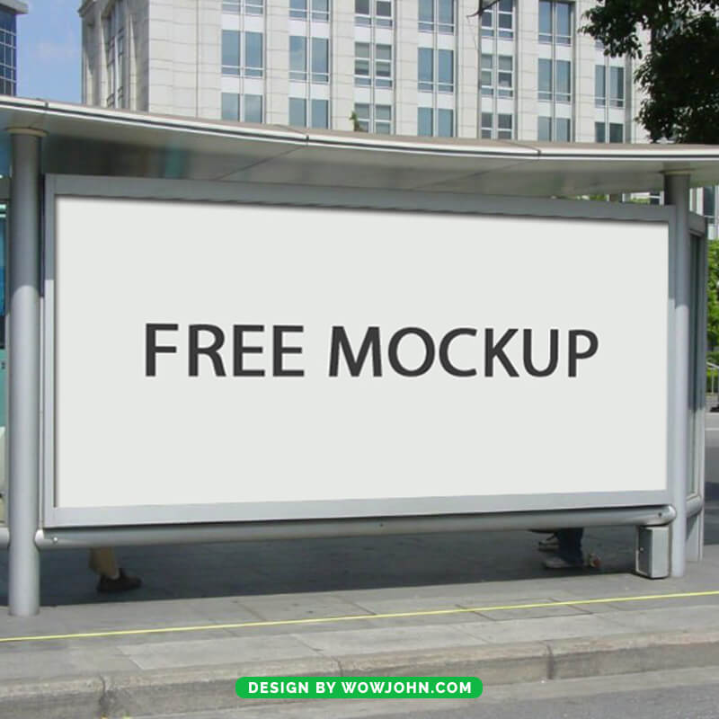 Bus Stand Billboard Mockup Psd Download