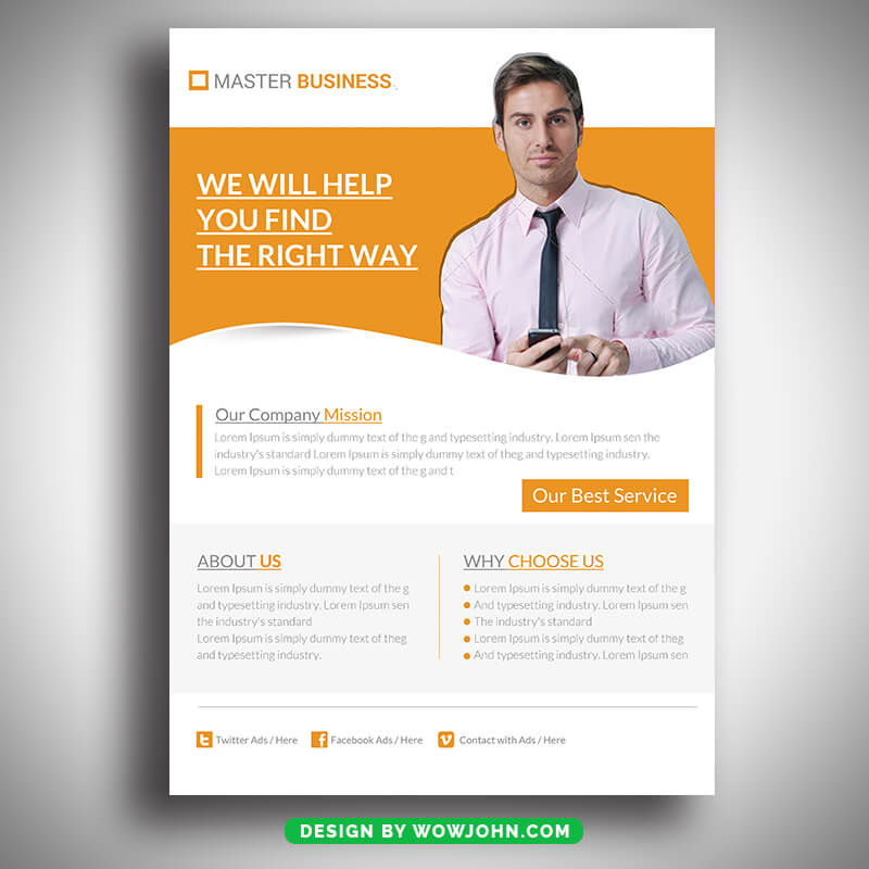 Business Agent Free Psd Flyer Template