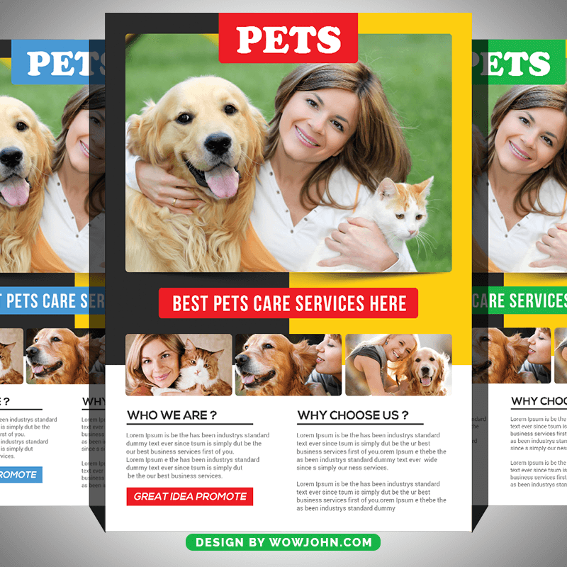 Pets Care Free Flyer Psd Template Download