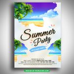 Summer Beach Party Free Flyer Psd Template