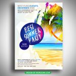 Summer Beach Free Psd Flyer Template