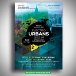 Urban Music Party Flyer Template Psd Download