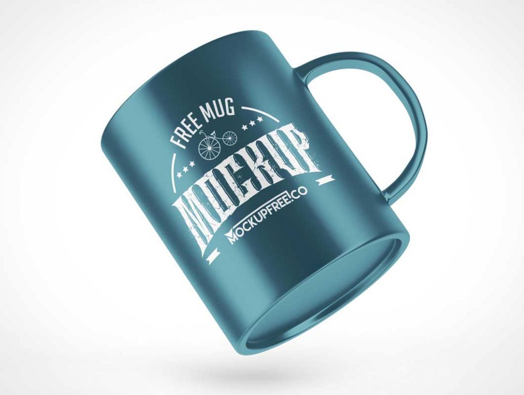 Free 11oz Ceramic Coffee Cup Mug PSD Mockup