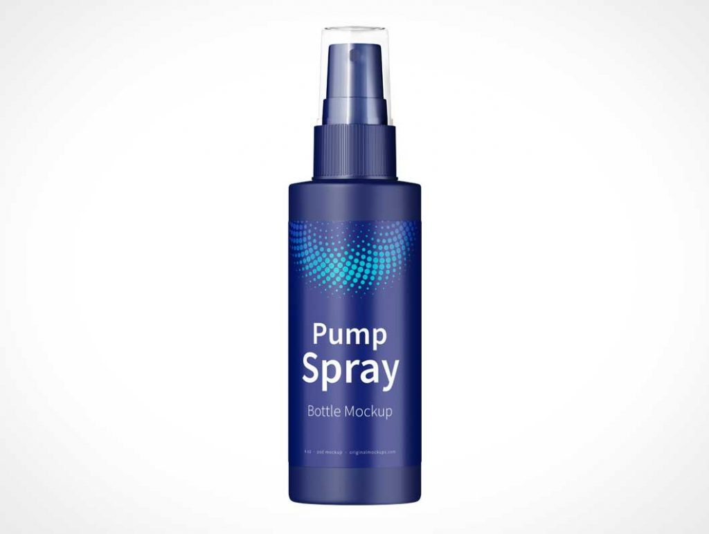Free 4oz Cosmetic Atomizer Spray Bottle PSD Mockups