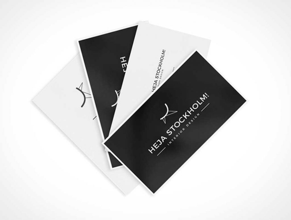 Free 8 Free Clean Business Card PSD Mockups