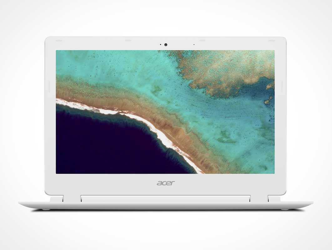 Free Acer Chromebook Laptop PSD Mockup