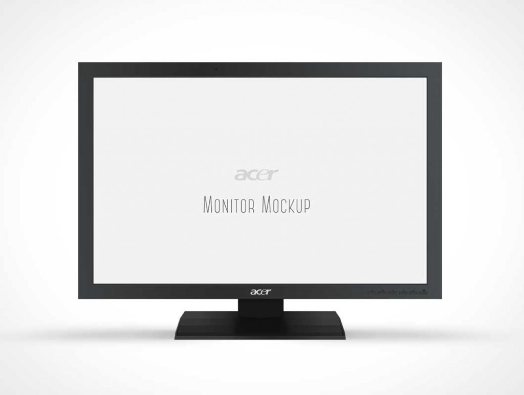Free Acer Monitor Display PSD Mockup