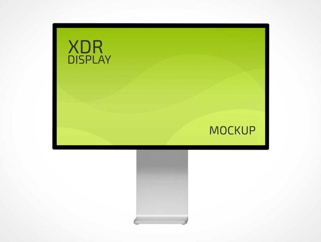 Free Apple XDR Display Monitor Stand PSD Mockup