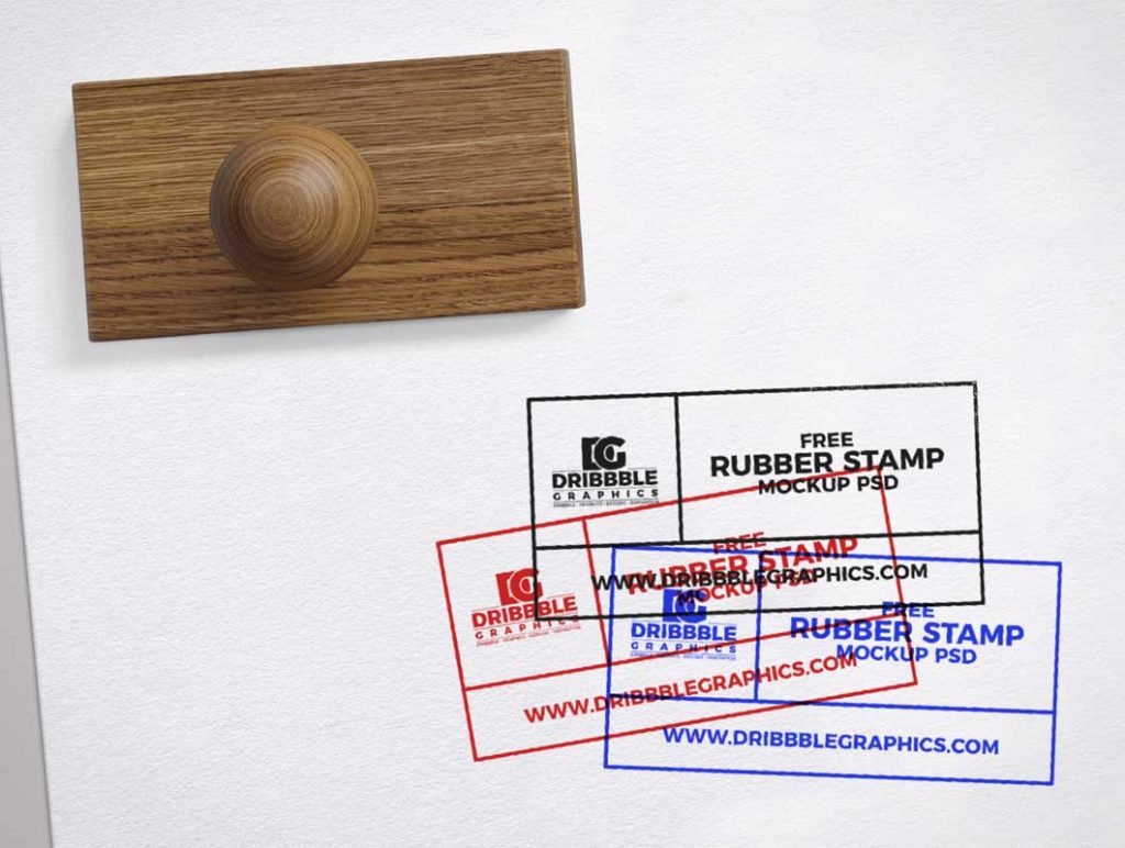 Free Approved Rubber Stamp On Paper PSD Mockup