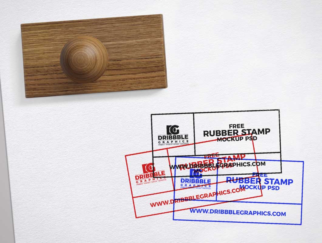 Free Approved Rubber Stamp On Paper PSD Mockup
