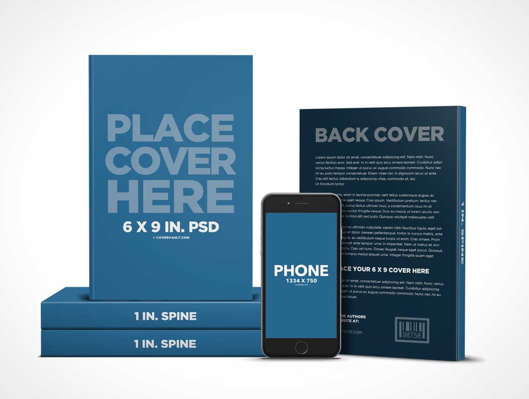 Free Book Promotion PSD Mockup With IPhone EReader App