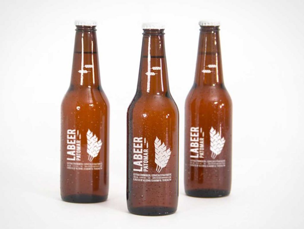 Free Bottled Beer Brown Glass Product PSD Mockup