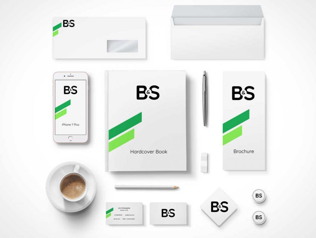Free Branding And Stationery PSD Mockup