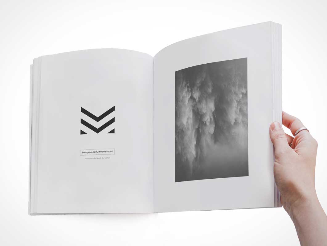 Free C Format Softcover Publication Book PSD Mockup