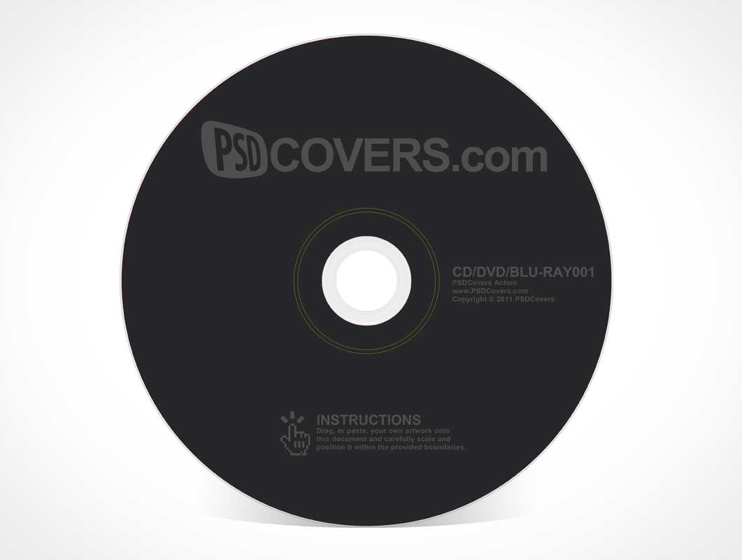 Free CD DVD BLU RAY Disc Psd Mockup 001