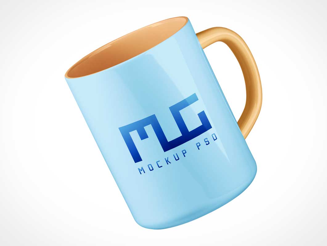 Free Ceramic Mug Free Floating PSD Mockups