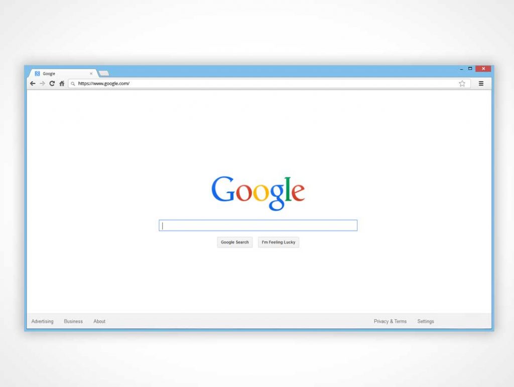 Free Chrome Browser Window PSD Mockup For Mac And PC