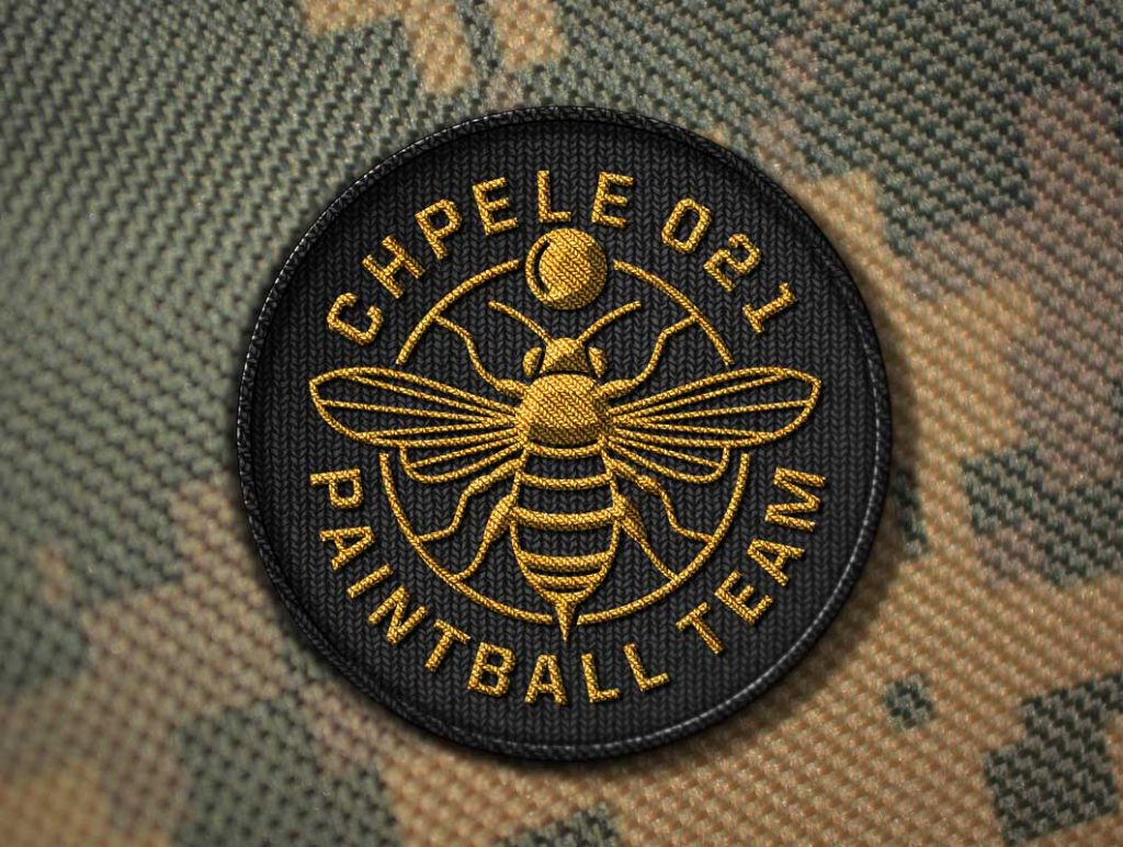 Free Circular Badge Stitched Patch PSD Mockup