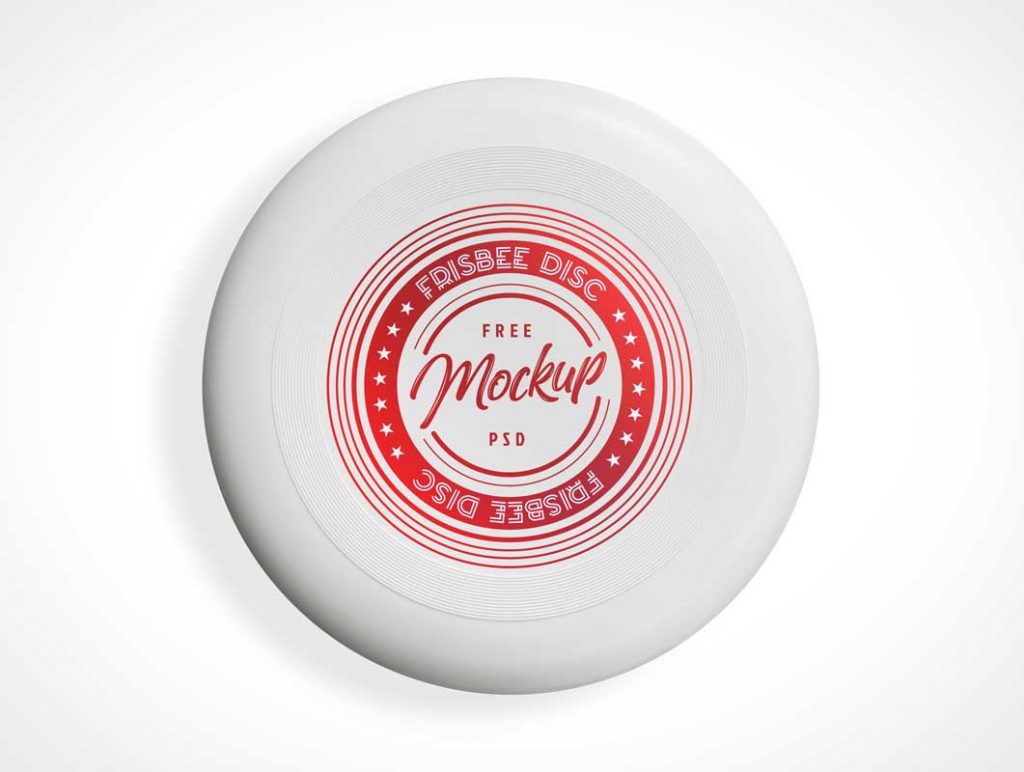 Free Classic Ultimate Frisbee Disc PSD Mockup