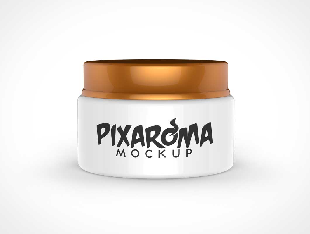 Free Cosmetic Cream Jar PSD Mockup