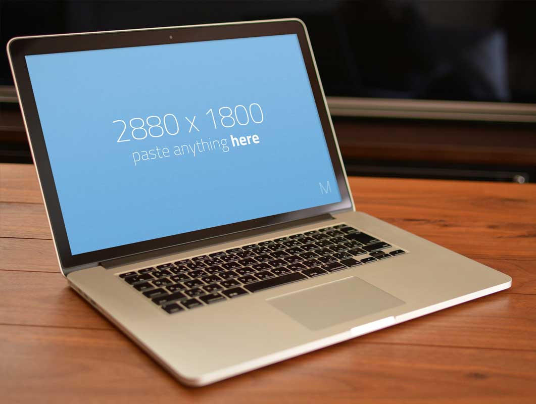 Free MacBook PSD Mockups Without Toolbar