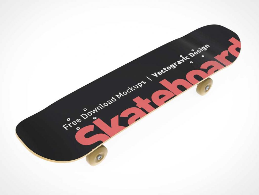Freestyle Skateboard Grip Tape Surface PSD Mockup